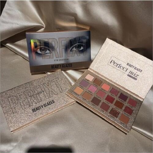 2019 new Beauty Glazed 18 Color Sexy Glitte Matte Eyeshadow Palette Diamond Pearlescent Waterproof Eyeshadow Palette
