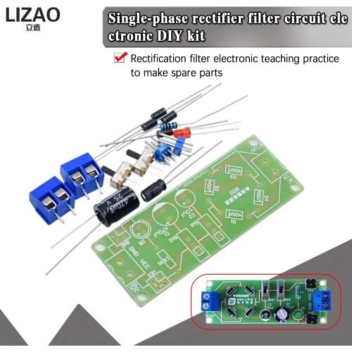1N4007 single-phase rectifier filter circuit Electronic DIY kit rectifier filter electronic teaching training production AC DC5V