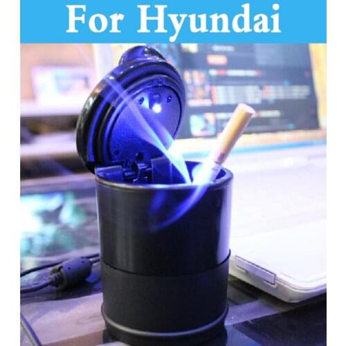Portable Cup Style Led Ashtray Smokeless For Car Use For Hyundai Accent Atos Aslan Avante Centennial Tuscani Verna Car Interior