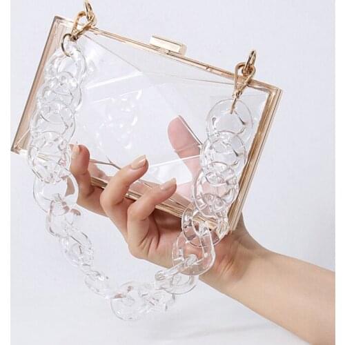Diamond Clear Bags for Women Transparent Jelly Acrylic Party Clutch Bag Fashion Women Mini Purses and Handbag Ladies 2021