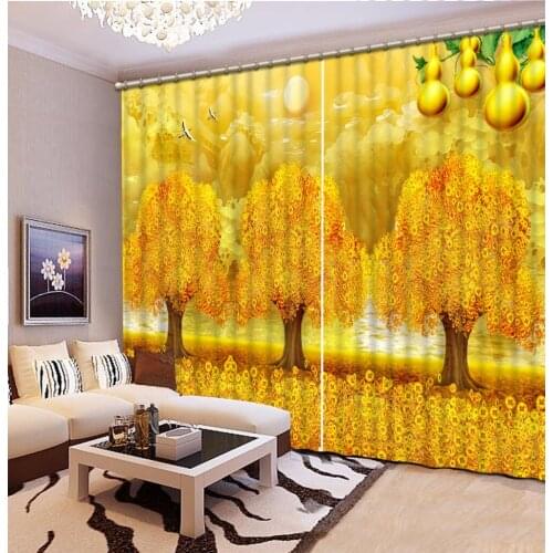 Bedroom curtain patterns yellow custom curtains