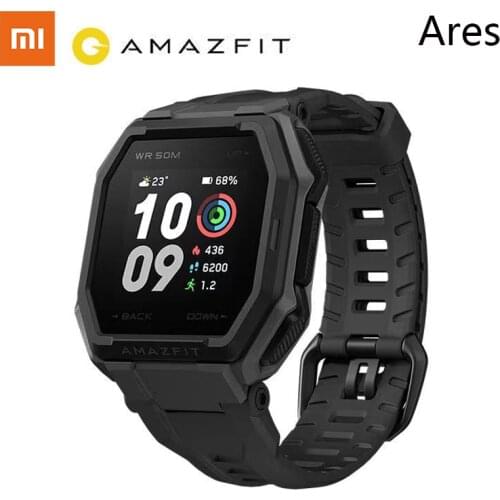 Xiaomi AMAZFIT Ares Smart Watch Outdoor Sports Bracelet GPS Positioning Running Waterproof Heart Rate Bluetooth Phone Reminder