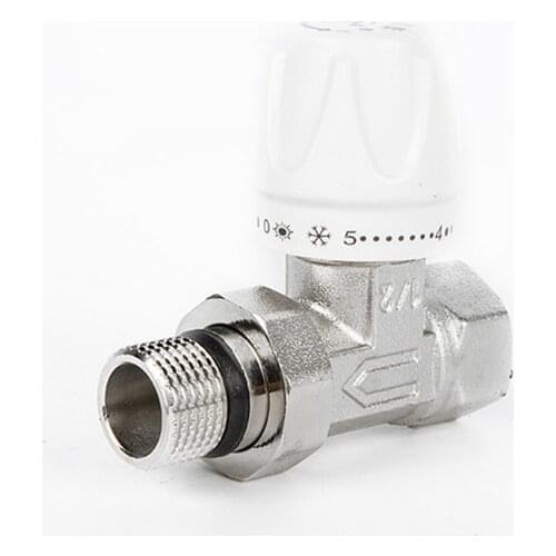 1PC Thermostat Radiator Control Thermostatic Radiator Valve Brass Angel Valve Thermostatic Radiator Head DN15 DN20