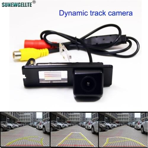 Vehicle Dynamic Trajectory Parking Line Car Reverse Rear View Camera For Renault Fluence Dacia Duster Megane 3 Nissan Terrano