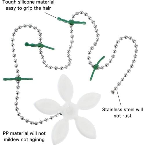 NEW ARRIVAL Small flower shape sewage hair cleaner 15 bathroom outlets anti blocking hair cleaner hook pipe dredger