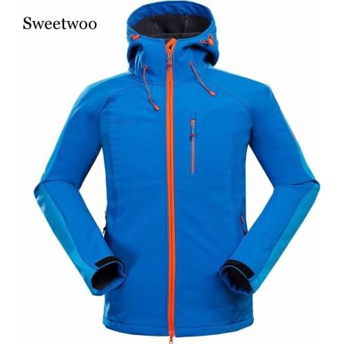 Military Tactical Shark Skin Soft Shell Jacket Men Waterproof Hiking Jackets Camping Camouflage Hooded Camo Army Clothing