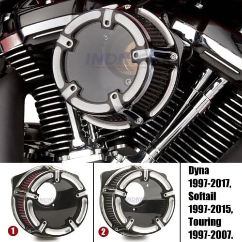 See though air Cleaner for harley dyna fatbob air filter softail breakout fatboy air inflow intake for harley touring 1997-2007