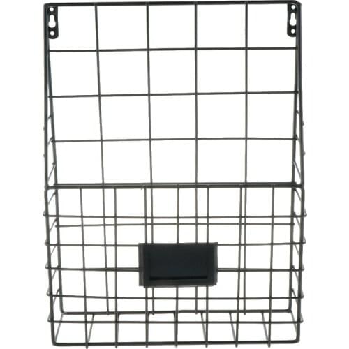 Nordic Style Grid Tall Storage Basket Metal Wire Hanging Basket for Bathroom Storage/ Over The Cabinet, Kitchen Storage
