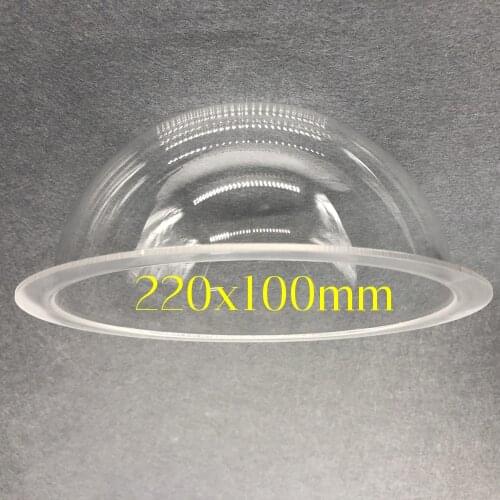 8 inch Quality Transparent Clear Glass Acrylic Lens Protection Dome Cover size 220x100mm for PTZ IP Camera
