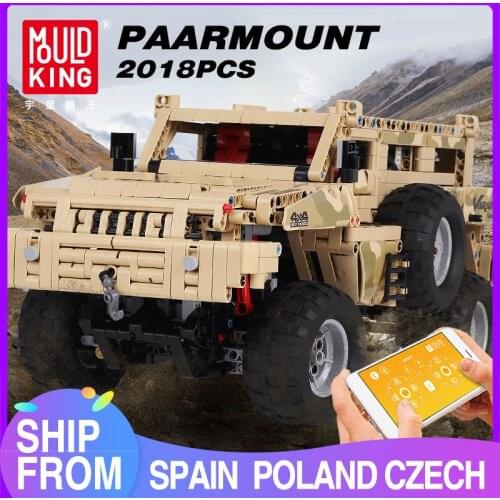 MOULD KING 13131 RC APP MarauderCar Off-Road Climbing Trucks Technology MOC Educational Building Blocks Kids Toys Christmas