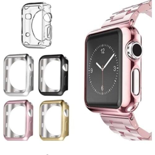 10pcs Screen Protector Case for Apple Watch 3/2/1 38MM 42MM Soft TPU All-Around Ultra Thin HD Clear Cover for iWatch 4 44MM 40MM
