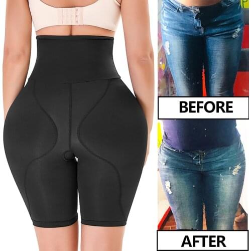 Women Hip Pads High Waist Padded Panties Shapewear Tummy Shaper Fake Ass Butt Lifter Booty Enhancer Buttock Shorts Thigh Trimmer