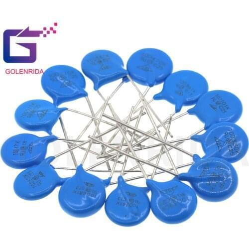 10pcs varistor 10D270K 10D330K 10D390K 10D470K 10D820K 10D101K piezoresistor