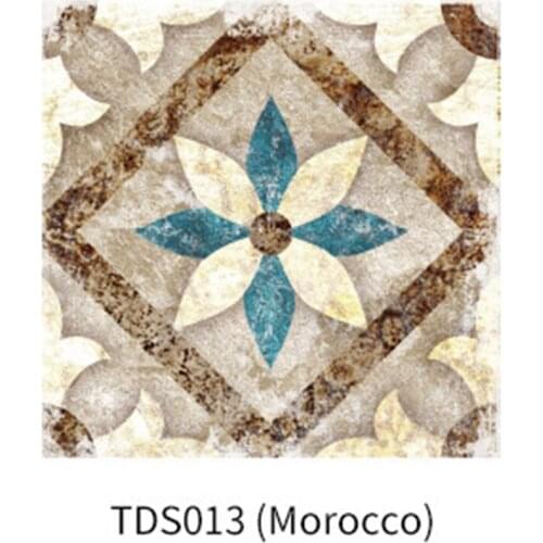 100pcs/set Retro Morocco Waterproof Bathroom Toilet Tiles Sticker Floor Sticker Home Decoration Tiles Cross Gap Wall Stickers