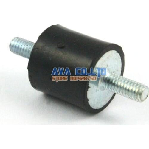 12 Pieces 15*15mm M4*10mm Double End Male Rubber Anti Vibration Mount Bobbin Isolator