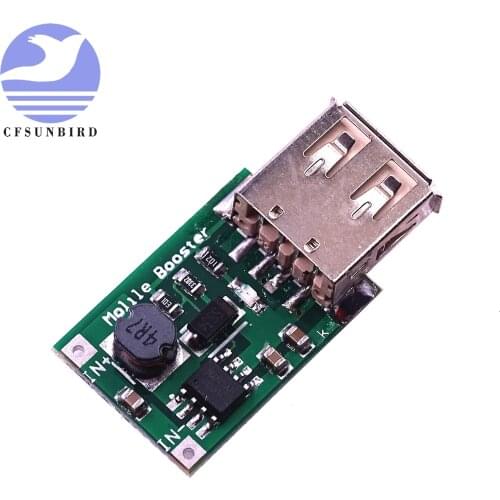2V-5V To 5V 1200MA USB Output Boost Converter Mini DC-DC Step-up Power Module Lithium Battery Charger Board For Phone Camera