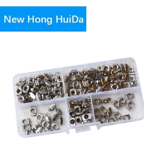 2020 M3 M4 M5 series Slot T-nut Sliding T Nut Hammer Drop In Fasten Connector Aluminum Extrusion Profile Groove Assortment Kit
