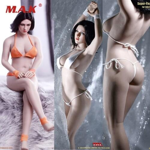 27.8CM S29A/S29B 1/6 Super Flexible Micro Fat Girl Pale/Suntan Skin Female Mid Bust Seamless Body Model for 12'' Action Figure