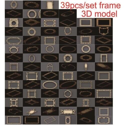 39pcs/set frame 3d model STL relief for cnc STL format 3d model for cnc stl relief artcam vectric aspire