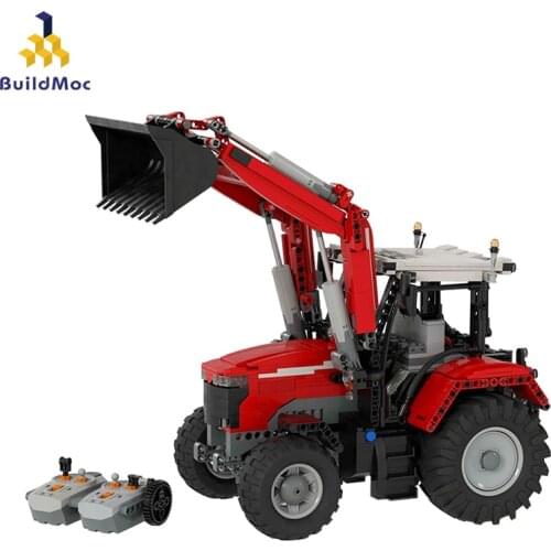 BuildMoc BLOCK City Engineering Bulldozer Crane high-techalalalalal Car Truck Excavator Roller Building Blocks b