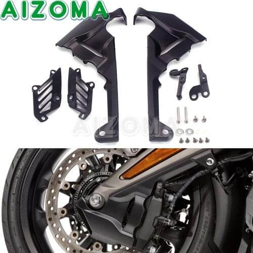 For Honda Goldwing GL1800 Tour DCT Airbag Motorcycle Front Caliper Cover Case Plastic Black Front Wheel Protector 2018 2019 2020
