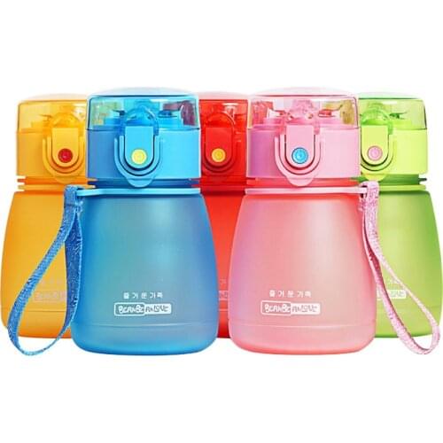 308 ml Adult Baby Bottles With Straw Portable Water Cups Children Kettle Kids Drink Accessories For Girls Boys School Bottles