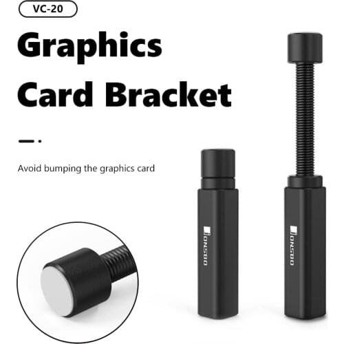 Jonsbo VGA Card Holder Telescopic Rotary Graphics Card Holder GPU Brace Support Aluminum Alloy VGA Card Bracket For PC Desktop