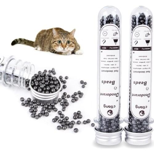 Litter Box Cleaning Supplies Pets Litter Sand Cat Litter Deodorant BeadsActivated Carbon Absorbs To Cat Stink Bead Freshing