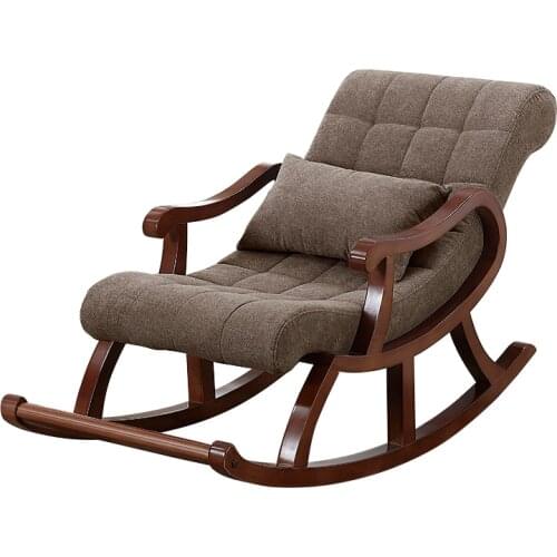 Clearance Solid Wooden Rocking Chair Recliner Elderly Chair Adult Rocking Chair Father Mother Gift Free Shipping