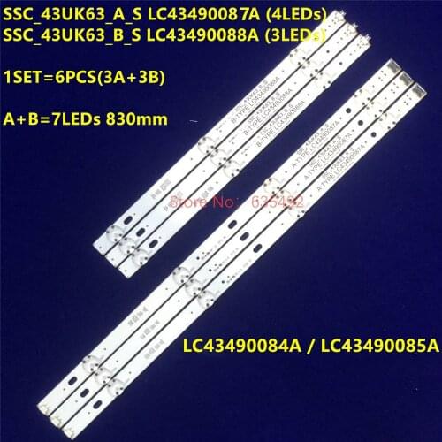 LG LC43490087A LC43490088A LC43490072A LC43490076A LED Backlight Strips 43UK6300PUE BUSTLJM 43UM6910PUA 43LJ5500-UA BUSGLJM