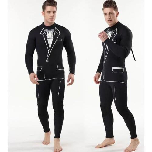Neoprene New 3mm Men Wetsuit Long sleeves Diving Suit Men Close Body Spearfishing Scuba Dive Surfing Snorkeling Swimsuit 3XL