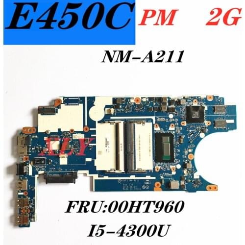 NM-A211I5-4300U R5-M240 for Lenovo Thinkpad E450C computer motherboard laptop FRU:00HT960 function test free shipping