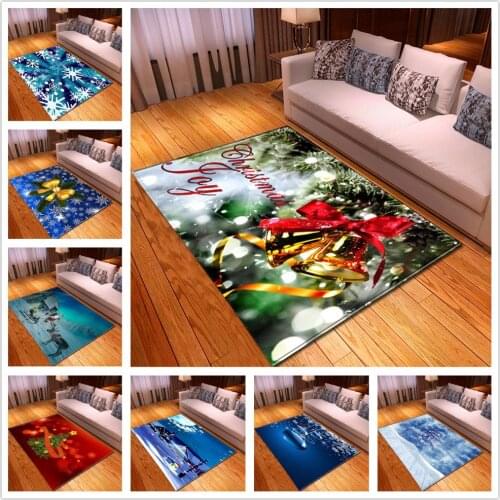 New Merry Christmas Area Rugs Home Welcome Doormats Indoor Bedroom Decor Carpets Christmas Ornaments Party Carpet children Gift
