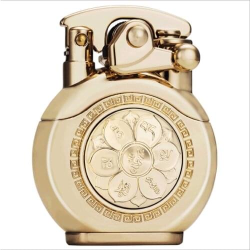 New Style Zorro Rocker Arm Six Character Mantra Zodiac Armor Rotating Round Toy Kerosene Lighter Z620 Business Gift