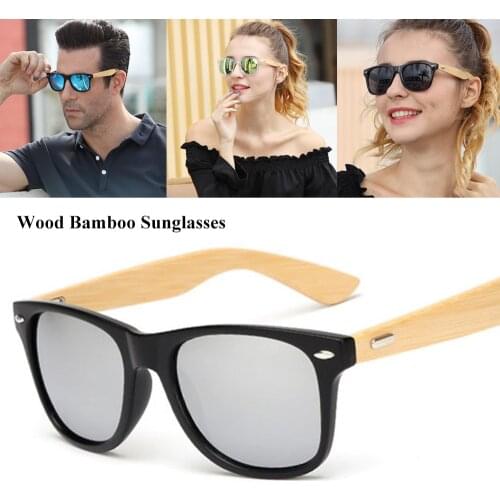 WarBLade Bmaboo Sunglasses Women Men Wooden Retro Sun Glasses lunette de soleil femme 2019 marque de luxe Vintage