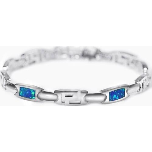 SZ0019 New Style Blue Opal Gem Bracelets For Women Bracelets & Bangles Hot Sale Jewelry for Man