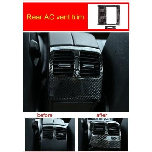Rear Ac Vent Trim For Mercedes Benz Carbon Fiber 2014 1pc C 2008
