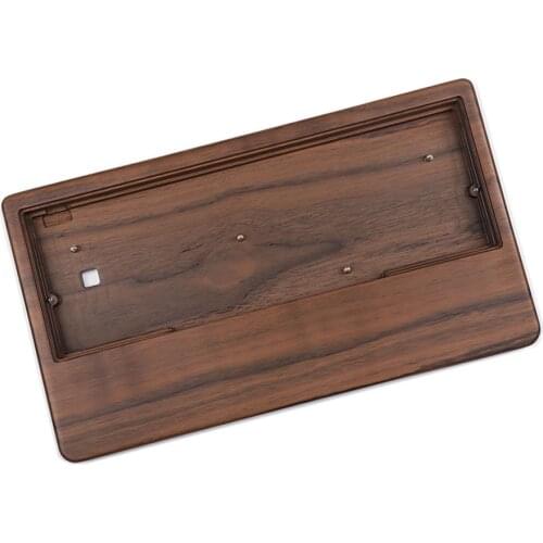 Customized Mechanical Gaming Keyboard Walnut Shell With Hand Rest For 61 64 Minila Universal Wood 60% Keyboard Case