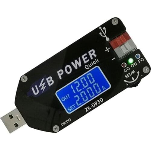 ZK-DP3D CNC Regulated Power Supply Module USB Adjustable DC Converter QC2.0 3.0 Dropshipping