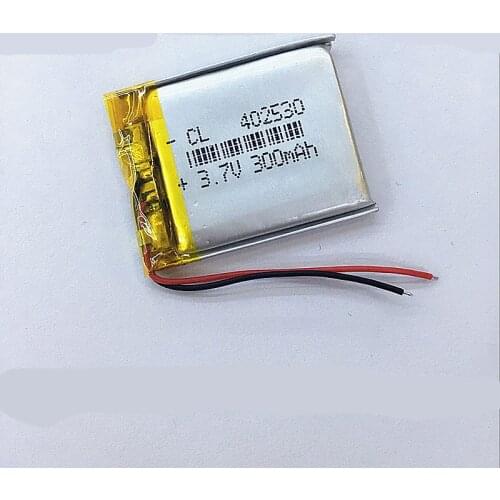 1pc 3.7V 300mAh 402530 042530 Replacement Lithium Polymer Battery Li-Po Batteries Cells for MP3 MP4 GPS Powerbank Bluetooth