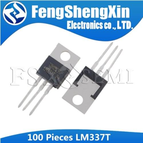 100pcs/lot New LM337 LM337T -1.2-37V High performance linear regulators TO-220