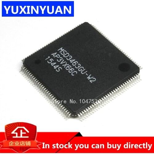 2pcs/lot MSD3463GU MSD3463GU-W2 MSD3463 QFP LCD chip
