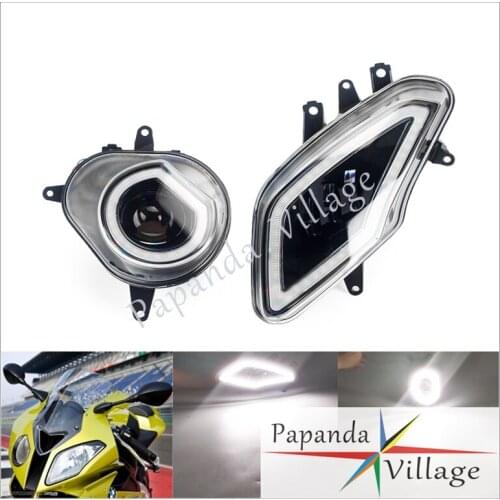 2 PCS Headlamp Hi/Lo Beam Running Lights For BMW S1000RR Motorcycle Front Light Replacement LED Assembly Headlight 2009-2014