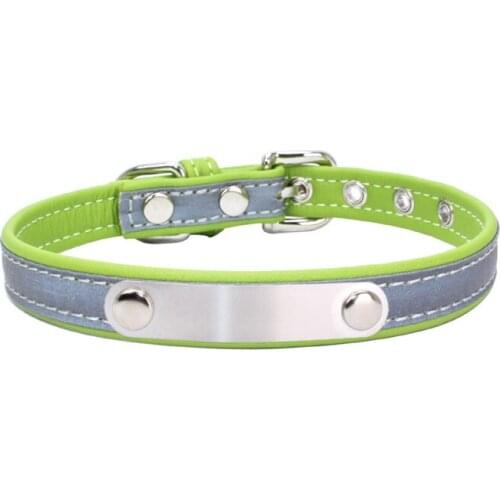 20PCS / LOT Pet Collar Engraved ID Reflective Dog Collar Customized Printed Pet Cat Collar Pet Accessories