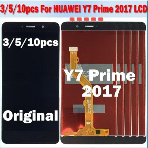 3/5/10pcs 100% Tested For HUAWEI Y7 Prime LCD Display Touch Screen Digitizer For Huawei Y7 Prime 2017 LCD TRT L21 L21A L21X LX2