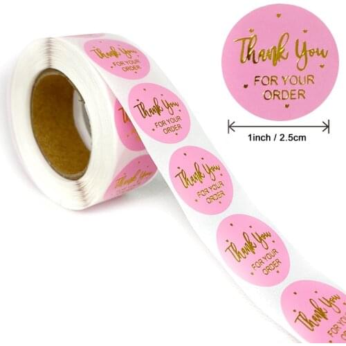 Gift Sealing Stickers 500pcs Thank you Love Design Diary Scrapbooking Stickers Festival Birthday Party Gift Decorations Labels