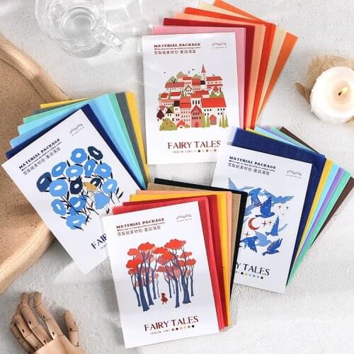 60pcs/pack Color Tissue Paper Hand Account Collage Material Paper Bullet Journal Accessories DIY Background Decoration Notepaper