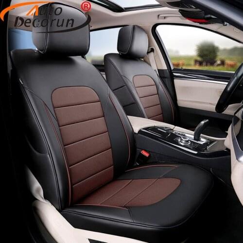AutoDecorun Genuine Leather Car Seat Cover Set for Lexus ES350 ES330 ES250 ES300h ES200 ES260 ES240 ES300 Seat Cover Accessories