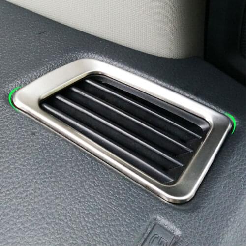 Color My Life Car Stainless Steel Stickers Front Air Vent Trim Protection Sticker For Ford Everest 2015 2016 2017 Car Parts