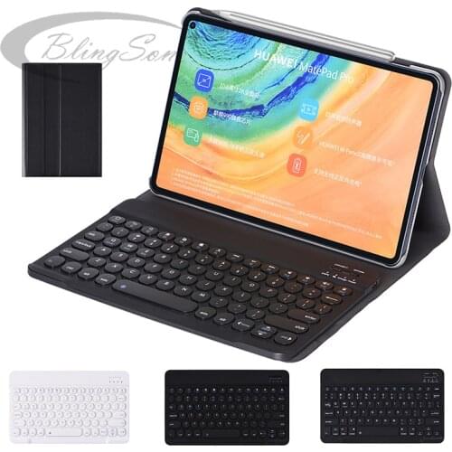 Business Keyboard Case For Huawei Matepad Pro MRX-W09/W19/AL09/AL19 10.8 inch Tablet Leather Cover Bluetooth Keyboard Stand